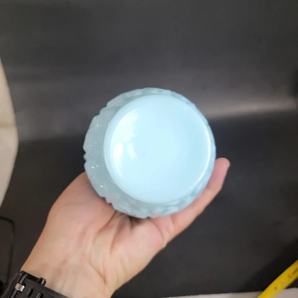 Vallerystahl‎ France Blue Milk Glass 7.5